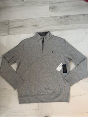 NWT Polo Ralph Lauren Classic Grey Knit Sweater